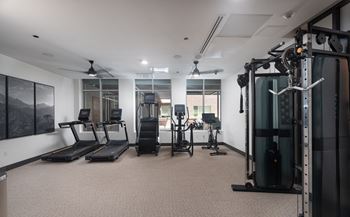 Fitness center with new equipment